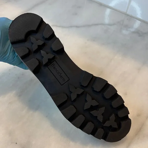 Franco Sarto Patent Leather Chuncky Loafers - Picture 14 of 14